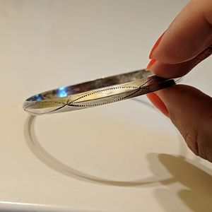 Vintage Tahe sterling silver bangle bracelet